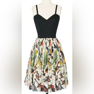 Trashy Diva Bird of a Feather Ruby Middy dress size 4